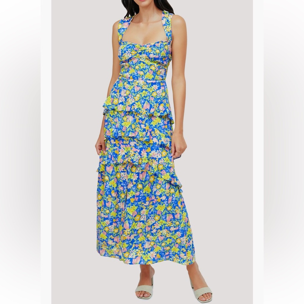 Lost + Wander Escapade Floral Tiered Maxi Sundress